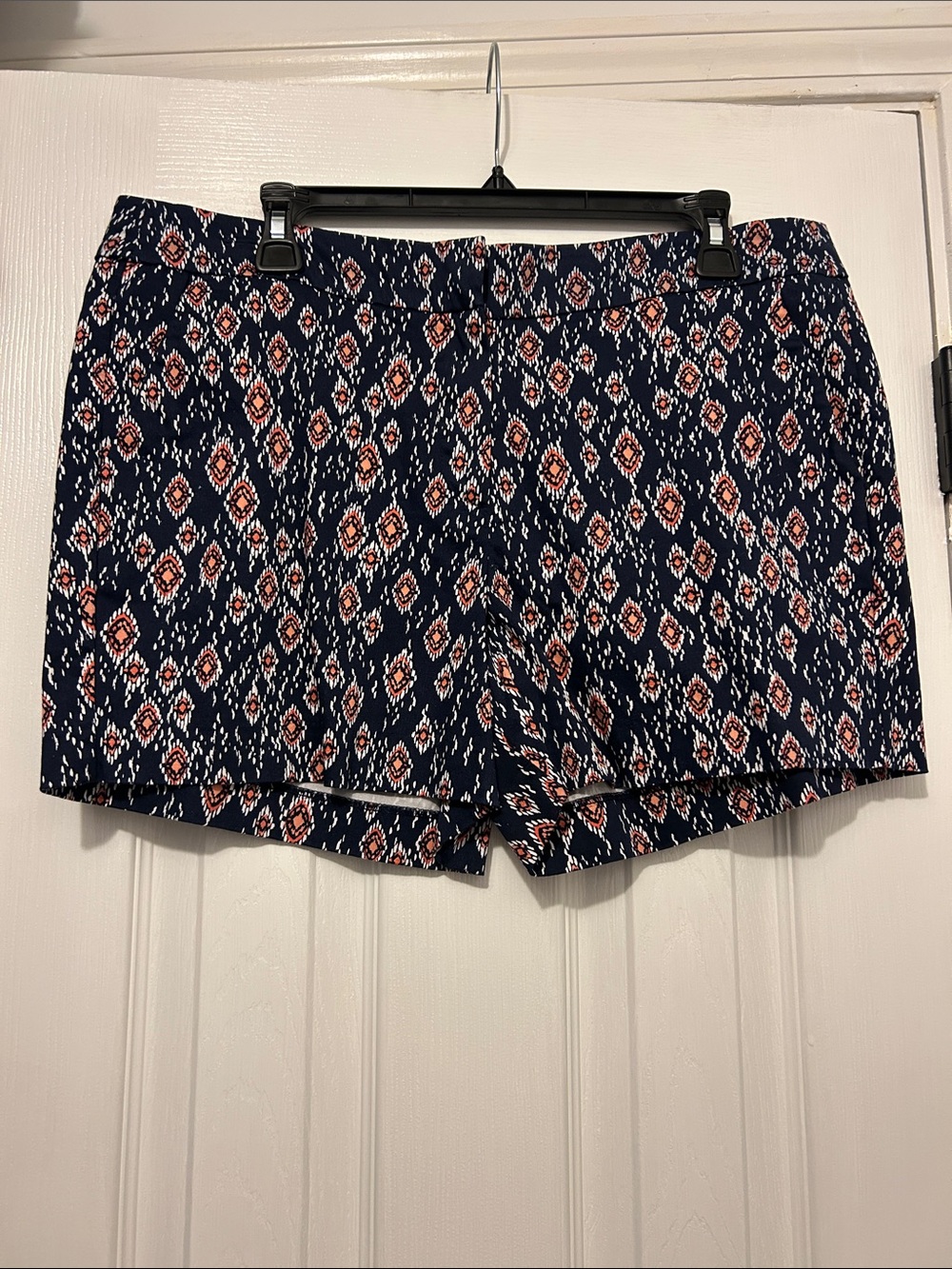 Navy Printed Women’s Shorts - Casual Summer Style